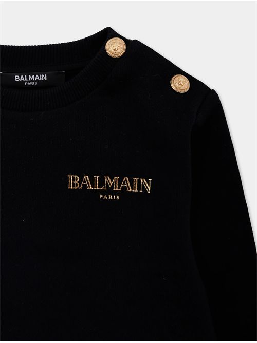 Felpa, bambina, logata. BALMAIN | BX4530 Z3183930OR